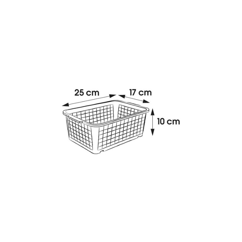 Keeeper Mini basket 25x17x10cm Fred transparent