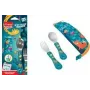 Maped PICNIK Cutlery Set JUNGLE FEVER 3-piece turquoise with pouch stainless steel ABS