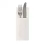 PAPSTAR ROYAL Collection Napkin Pocket, White, Fabric-like Premium Tissue