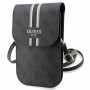 Guess 4G Stripe Phone Handbag, Black