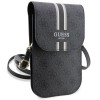 Guess 4G Stripe Phone Handbag, Black
