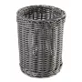 APS Cutlery Basket ECONOMIC, diameter: 120 mm, grey made of polypropylene, hand-woven, height: 150 mm