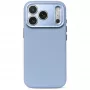 Decoded Leather Backcover - leather case for iPhone 18 Pro / 17 Pro compatible with MagSafe (sky blue)