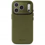 Decoded Leather Backcover - leather case for iPhone 18 Pro Max / 17 Pro Max compatible with MagSafe (moss green)