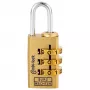 Burg-Wächter Combi-Lock 80 15M Combination Padlock, Gold