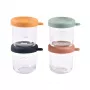 Beaba Set of glass jar containers with lid 4 x 250 ml Sunrise