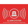 ABUS AU1315 Alarm Warning Sticker (UK), 74 x 52.5 mm