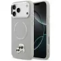 Case Karl Lagerfeld Karl & Choupette Pins MagSafe for iPhone 17 Pro grey