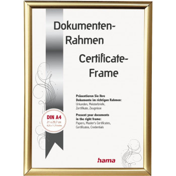Hama Madrid Picture Frame, Gold, 21 x 29.7 cm