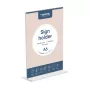 EUROPEL Table Stand Acrylic, DIN A6 portrait, straight made of acrylic, for double-sided presentation