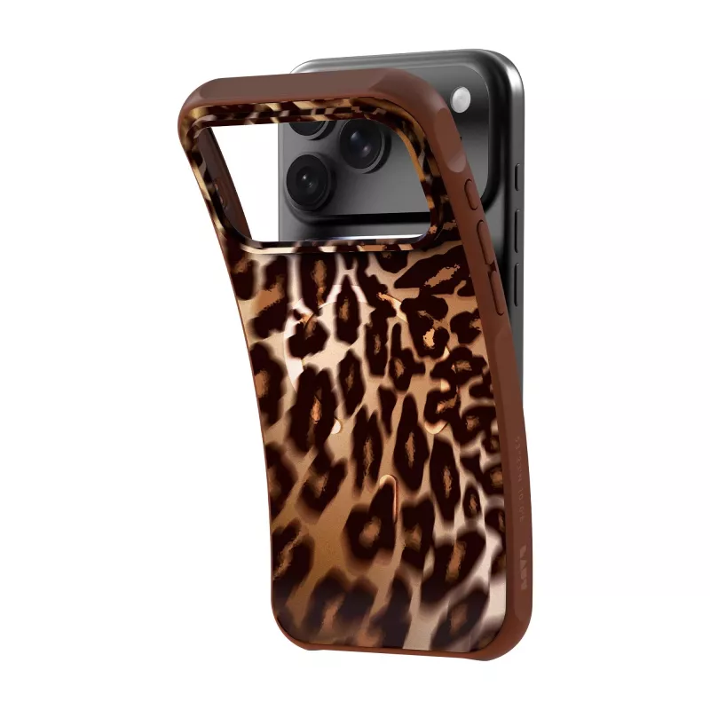 Laut Huex Wave Case for iPhone 18 Pro / 17 Pro, MagSafe, Mocha Leopard