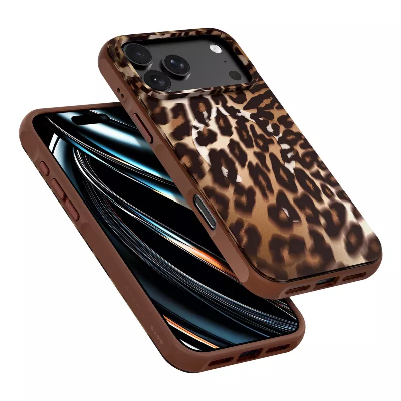 Laut Huex Wave Case for iPhone 18 Pro Max / 17 Pro Max, MagSafe, Mocha Leopard