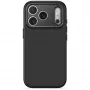 Decoded AntiMicrobial Silicone Backcover for iPhone 18 Pro / 17 Pro, MagSafe, Carbon Black