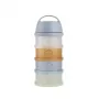 BEABA Milk Powder Container, 4 Compartments, “Translucent Pebble”