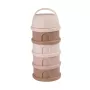 BEABA Milk Powder Container, 4 Compartments, “Cotton Candy”