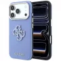 Guess Grained & Big Resin Logo Case for iPhone 18 Pro Max / 17 Pro Max, Blue