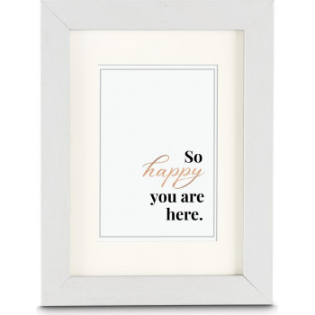 Hama wooden frame Serena, White, 13 x 18 cm