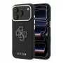 Guess Grained & Big Resin Logo Case for iPhone 18 Pro Max / 17 Pro Max, Black