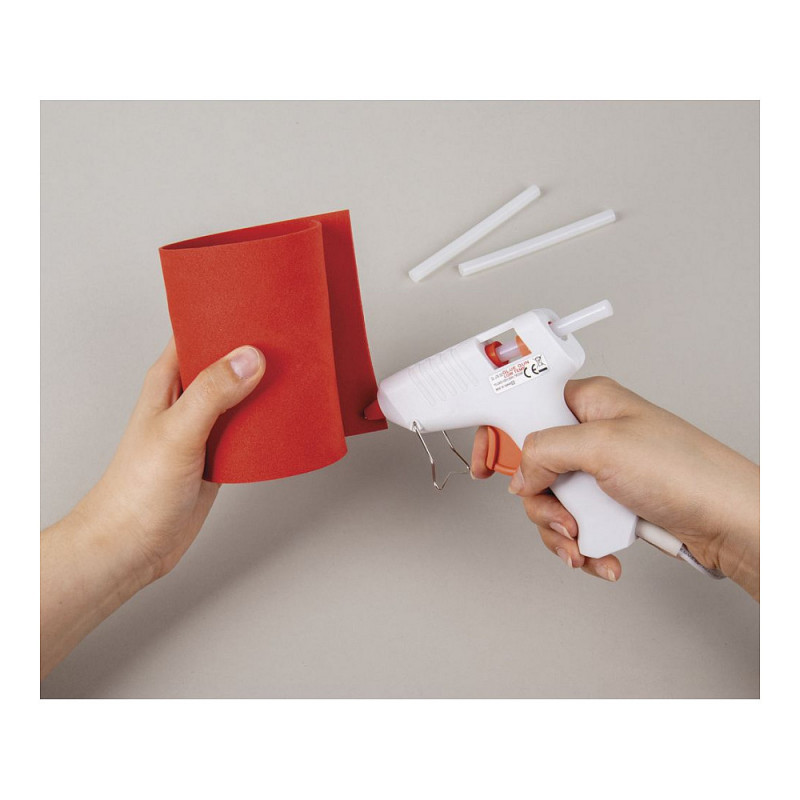 Rayher Mini Low-Temperature Hot Glue Gun, White