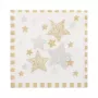 PAPSTAR Napkins Stardust white, gold 3-ply 33.0 x 33.3 cm, 100 pcs.