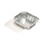 STARPAK aluminium trays with lid 500 ml silver