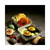 STARPAK aluminium trays with lid 500 ml silver