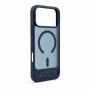 Evelatus Rubber Coated MagSafe Case with Stand for Apple iPhone 18 Pro Max, Navy Blue