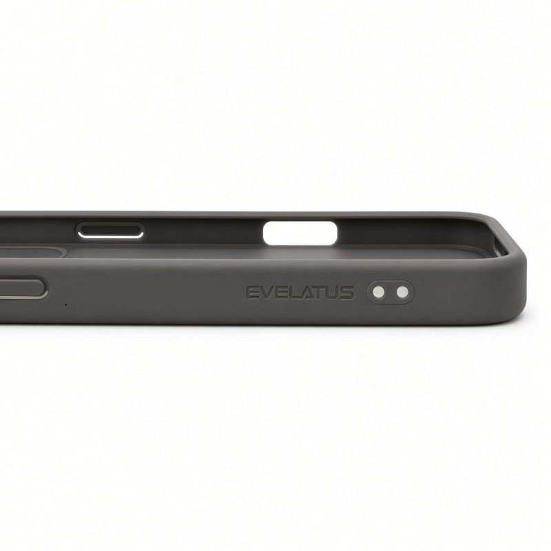 Evelatus Shield Case with MagSafe & Stand for Apple iPhone 18 Pro Max, Matte Ring, Smoke Grey