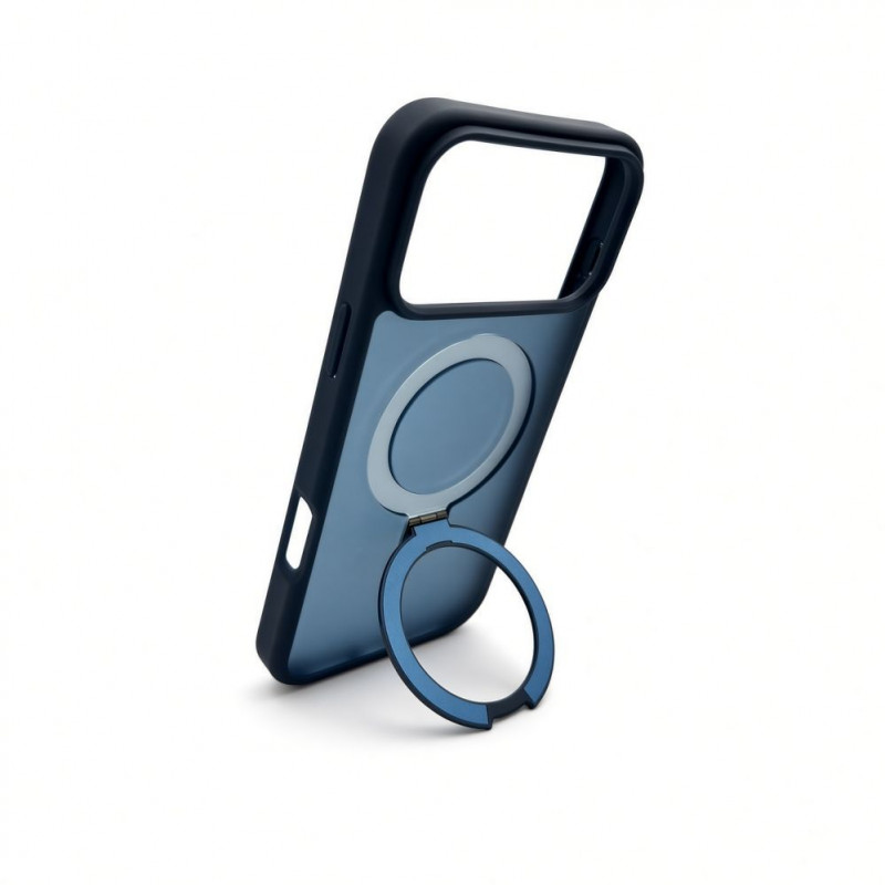 Evelatus Shield Case with MagSafe & Stand for Apple iPhone 18 Pro Max, Matte Ring, Navy Blue