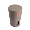 Tatay Diabolo Bathroom Pedal Bin, 5 L, Brown