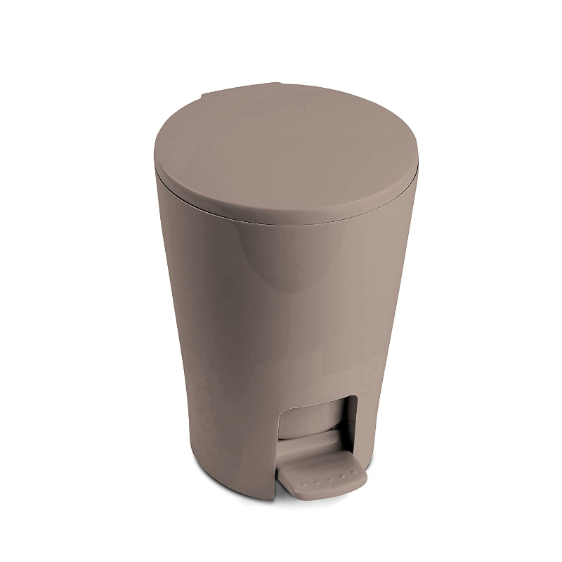 Tatay Diabolo Bathroom Pedal Bin, 5 L, Brown
