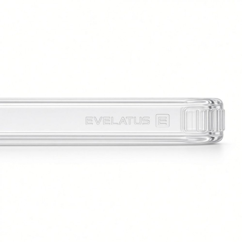 Evelatus Hybrid MagSafe Case with 360 Metal Stand for Apple iPhone 18 Pro Max, PC+TPU, Transparent