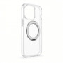 Evelatus Hybrid MagSafe Case with 360 Metal Stand for Apple iPhone 18 Pro, PC+TPU, Transparent