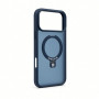 Evelatus Shield Case with MagSafe & Stand for Apple iPhone 18 Pro, Matte Ring, Navy Blue