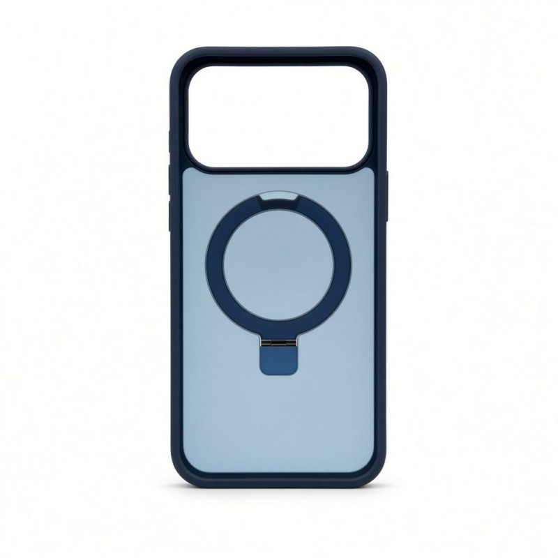Evelatus Shield Case with MagSafe & Stand for Apple iPhone 18 Pro, Matte Ring, Navy Blue