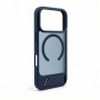Evelatus Rubber Coated MagSafe Case with Stand for Apple iPhone 18 Pro, Navy Blue