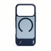 Evelatus Rubber Coated MagSafe Case with Stand for Apple iPhone 18 Pro, Navy Blue