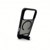 Evelatus Rubber Coated MagSafe Case with Stand for Apple iPhone 18 Pro, Black