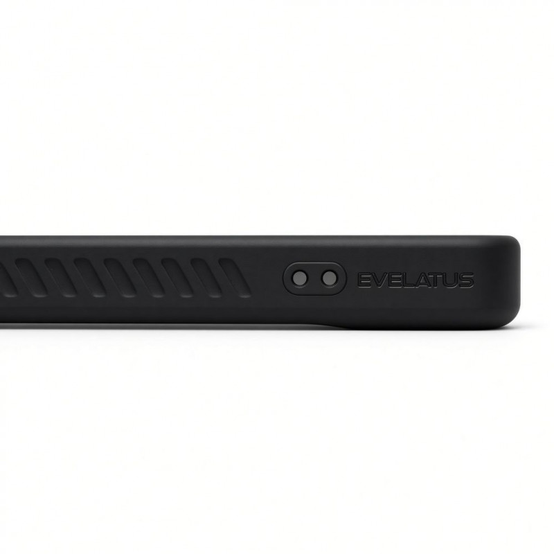 Evelatus Rubber Coated MagSafe Case with Stand for Apple iPhone 18 Pro, Black