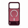 Evelatus Rubber Coated MagSafe Case with Stand for Apple iPhone 18 Pro Max, Burgundy
