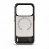 Evelatus Rubber Coated MagSafe Case with Stand for Apple iPhone 18 Pro, Smoke Grey