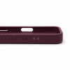 Evelatus Rubber Coated MagSafe Case with Stand for Apple iPhone 18 Pro, Burgundy