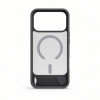 Evelatus Rubber Coated MagSafe Case with Stand for Apple iPhone 18 Pro Max, Smoke Grey