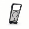 Evelatus Rubber Coated MagSafe Case with Stand for Apple iPhone 18 Pro Max, Smoke Grey