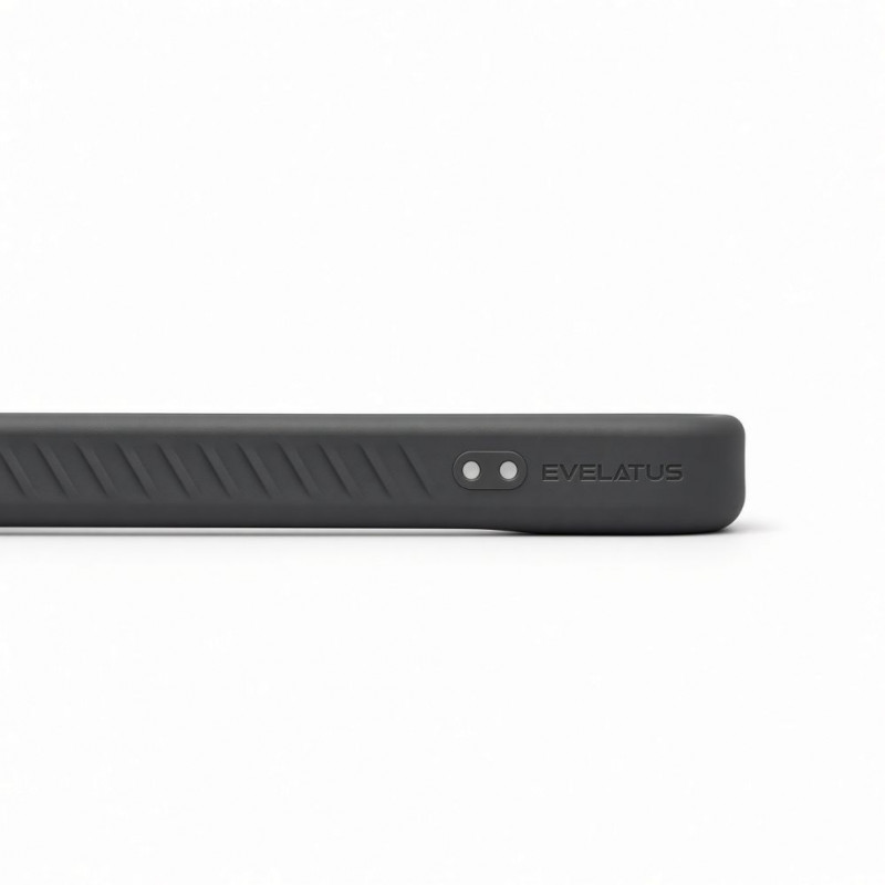 Evelatus Rubber Coated MagSafe Case with Stand for Apple iPhone 18 Pro Max, Smoke Grey