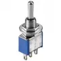 Goobay Miniature Toggle Switch ON-OFF-ON with Solder Lugs