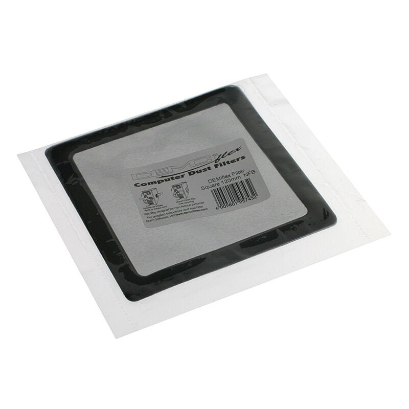 DEMCiflex Dust Filter 120 mm, Square, Black (129.4 x 129.4 mm)