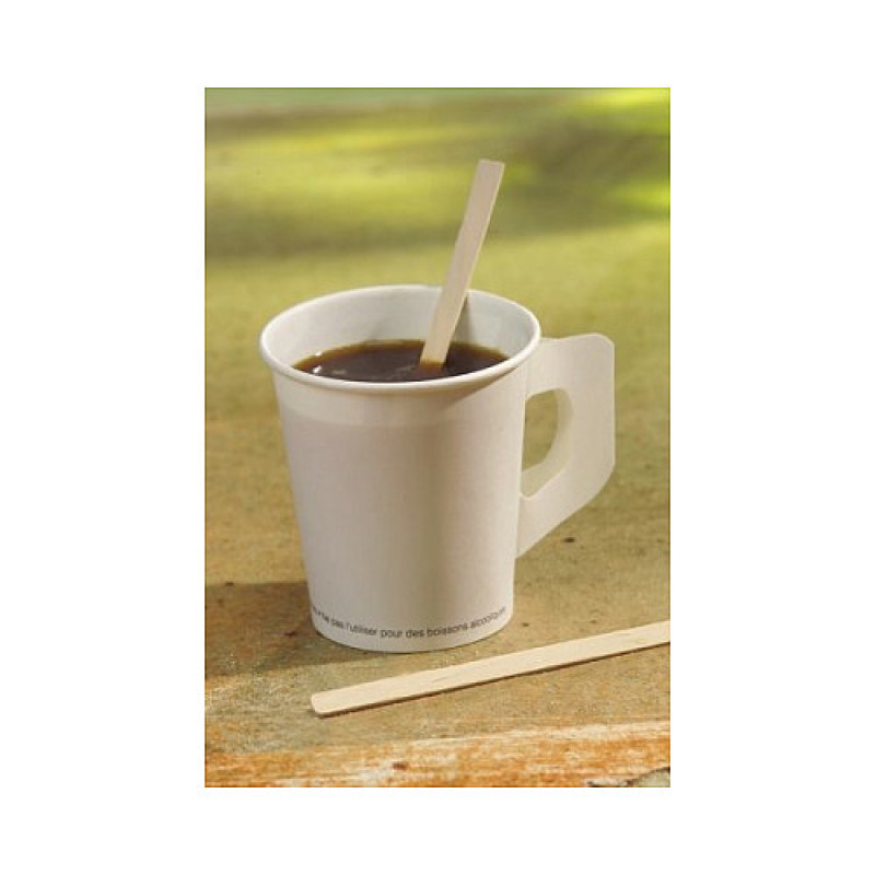 PAPSTAR Disposable Wooden Stirrers - 1,000 Pieces