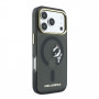 Karl Lagerfeld HC MagSafe IML Peekaboo Print & Metal Frame Case for Apple iPhone 18 Pro, Black