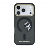 Karl Lagerfeld HC MagSafe IML Peekaboo Print & Metal Frame Case for Apple iPhone 18 Pro, Black